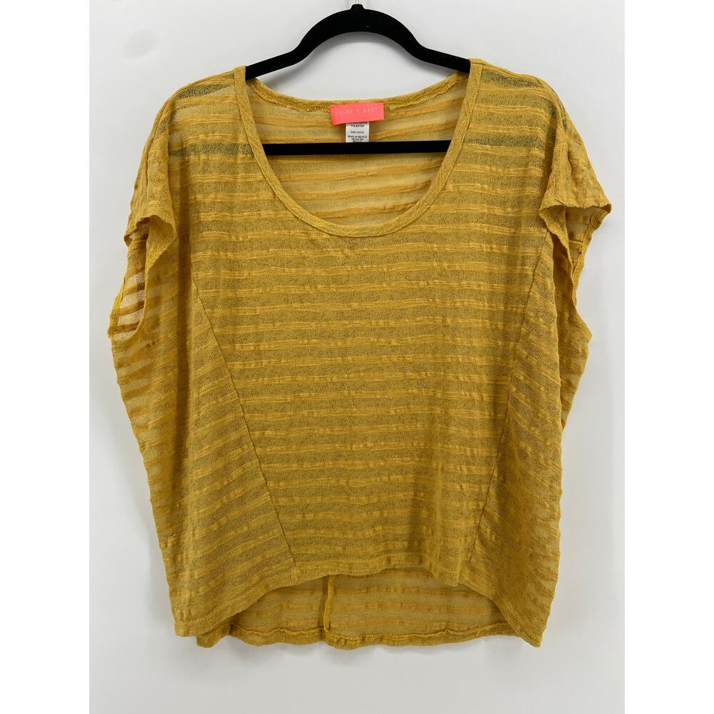 Sheer Marigold Top